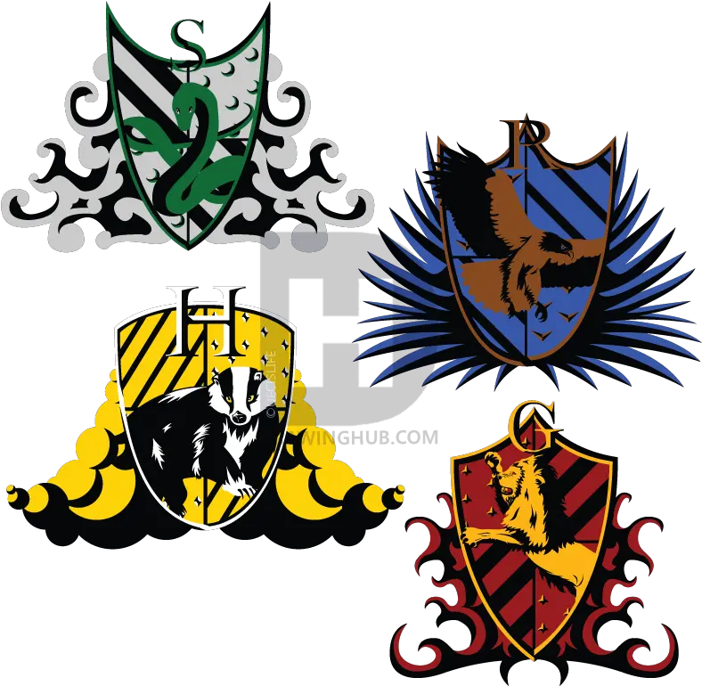  Harry Potter House Logo Png Transparent Hogwarts House Crests Hogwarts Png