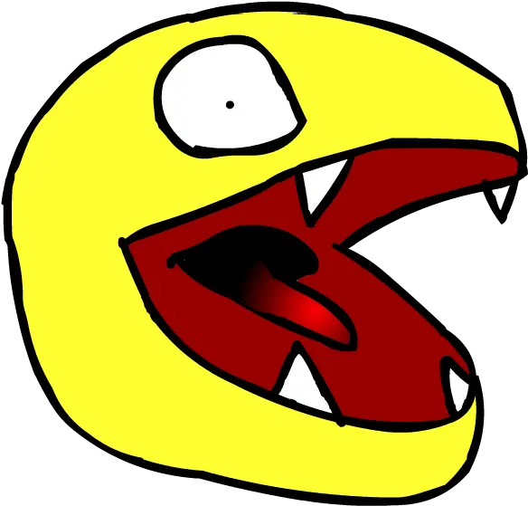  Evil Pacman By Chezgamer1908 Happy Png Evil Smile Png