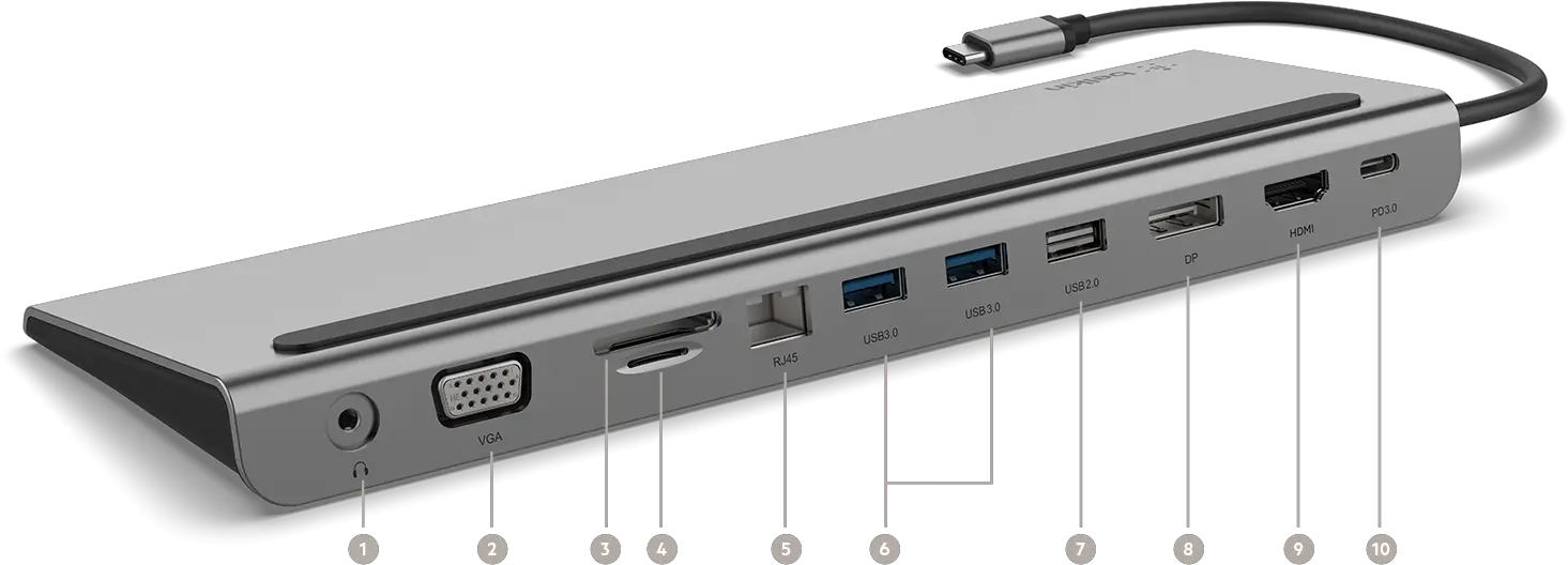  11 In1 Multiport Usbc Dock For Pc U0026 Mac Belkin Png Dell Dock Icon Pack