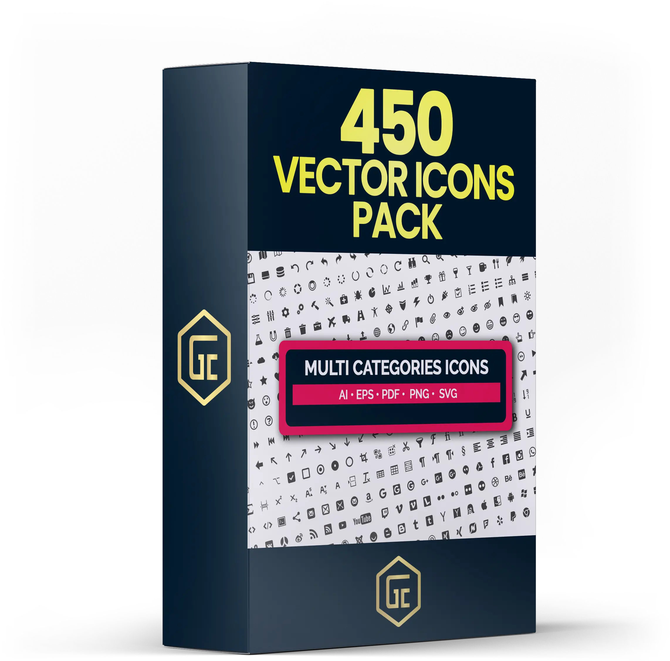  450 Vector Icons Pack U2013 Graphexperience Dot Png Pdf Eps Icon