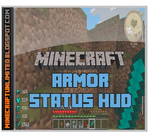  Descargar Armor Status Hud Mod Para Minecraft Png Minecraft Hud Png