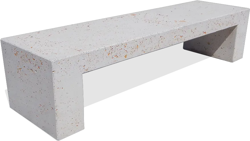  Copan Bench Without Back In Concrete For Urban Furniture Concrete Benches Png Bench Png