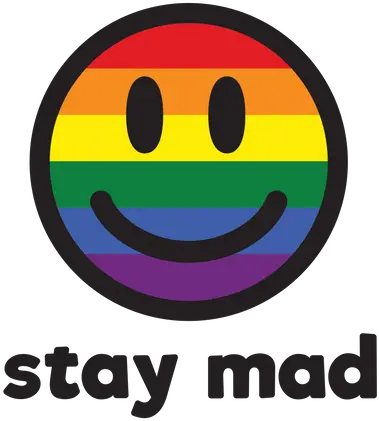  Stay Mad Gay Pride Coffee Mug By Queerish Designs Society6 Happy Png Gay Icon Mug