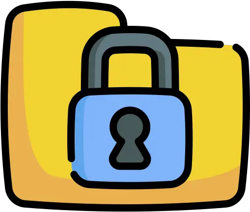  Folder Free Security Icons Vertical Png Lock Icon On Folder