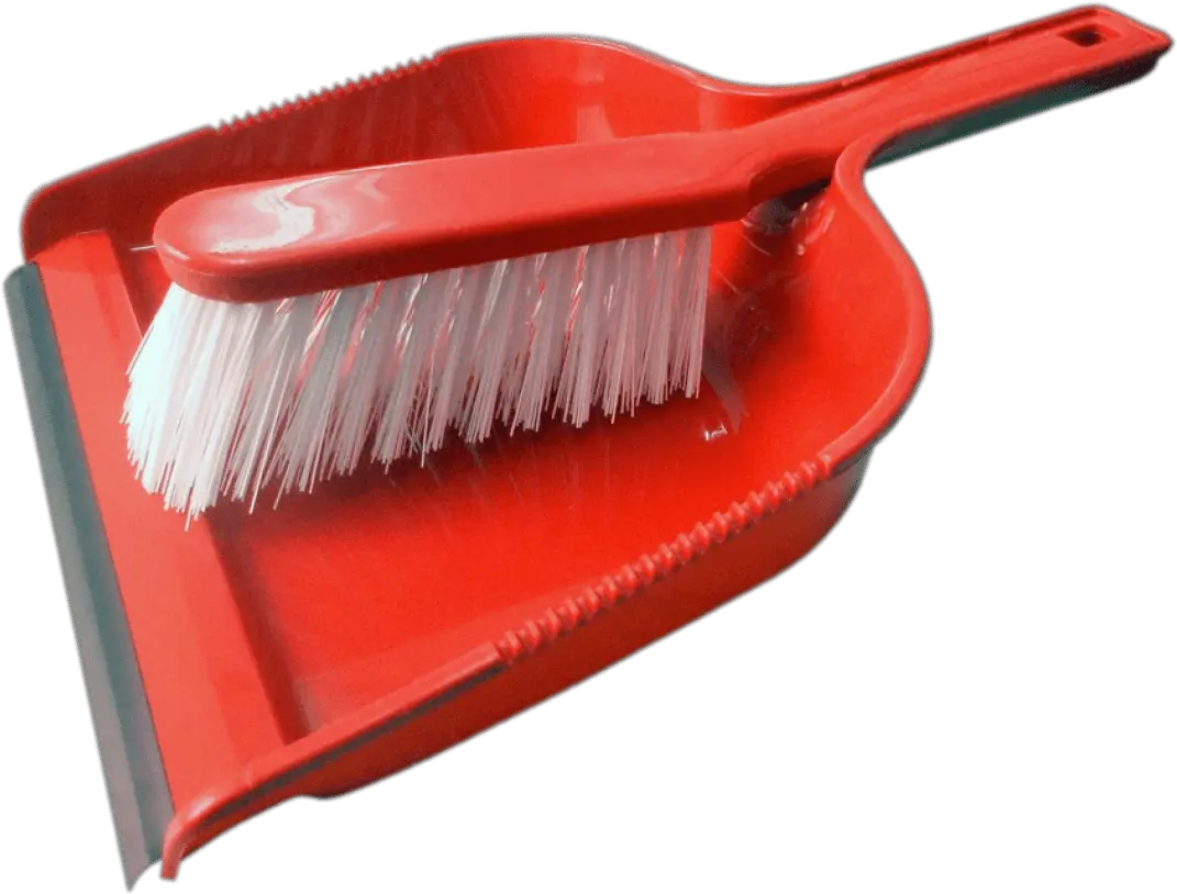  Red Dustpan And Brush Set Transparent Png Stickpng Dustpan And Brush Transparent Background Brush Png