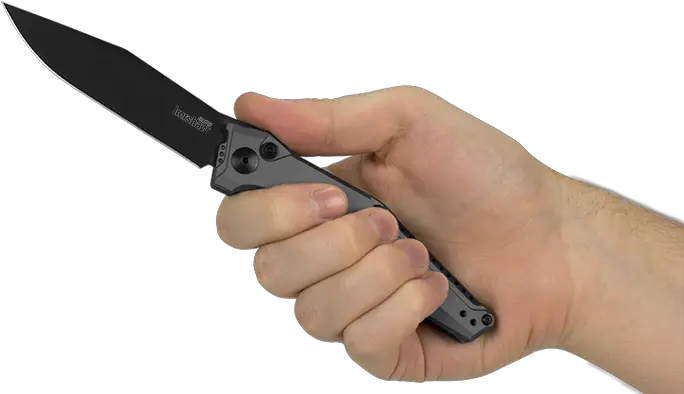  Launch 7 Automatic Knife From Kershaw The Firearm Blog Hand Holding Knife First Person Png Knife Transparent