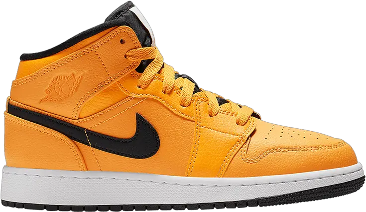  Air Jordan 1 Mid U0027university Goldu0027 Air Jordan 554724 700 Nike Air Jordan 1 University Gold Png Jumpman Logo Png