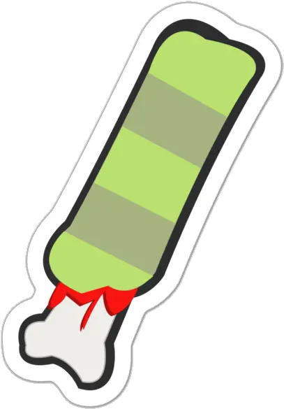  Zombie Leg Sticker Pumpkin Bones Online Store Powered By Clip Art Png Zombie Horde Png