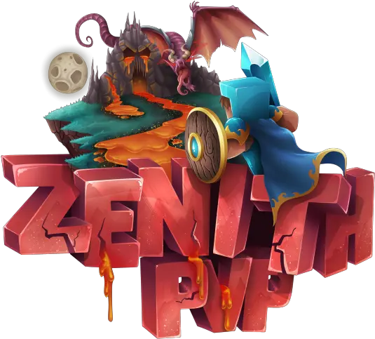  Zenith Pvp 1500 Ftop Minecraft Server Illustration Png Minecraft Logo Images