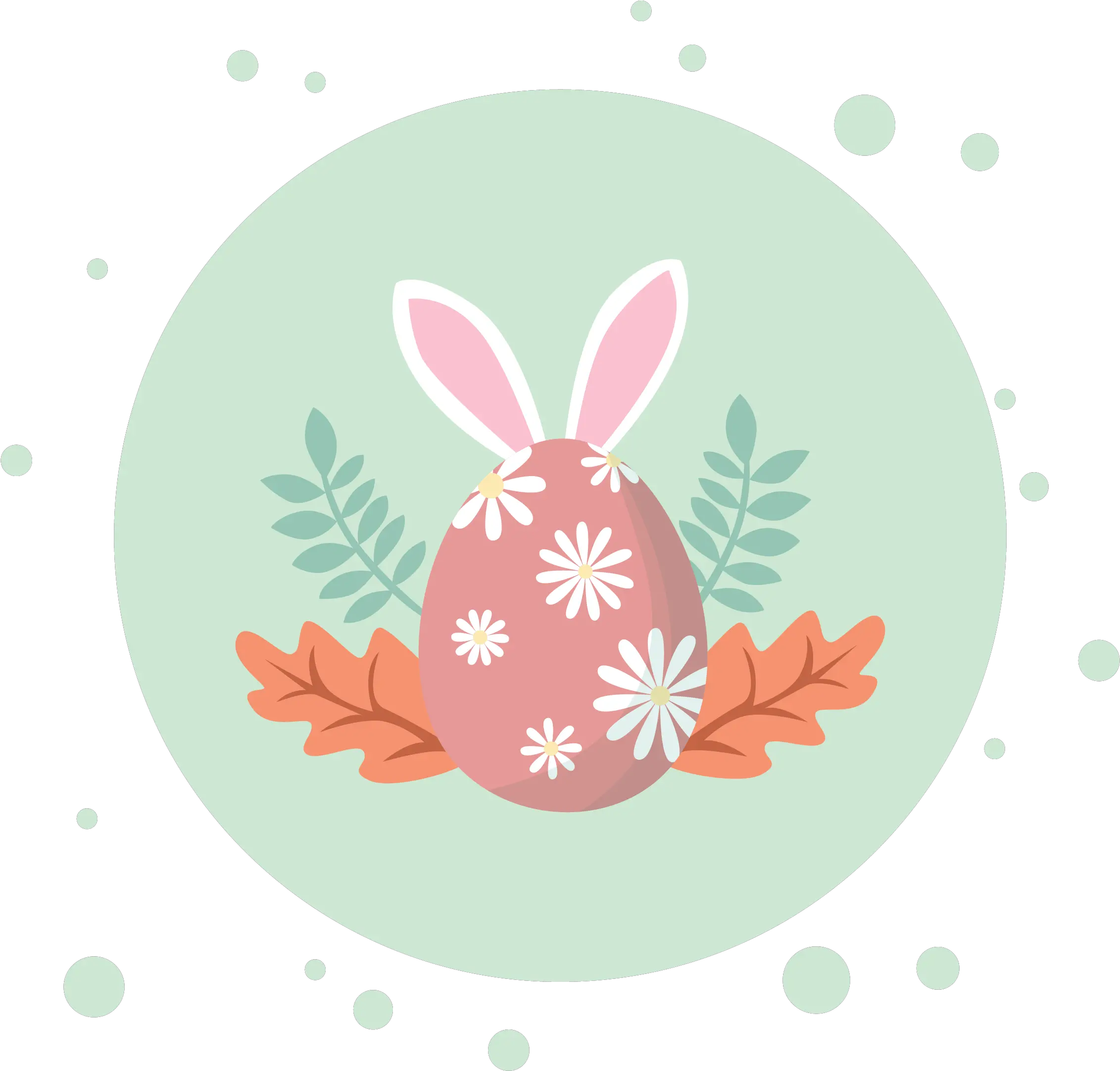  Easter Egg Plant Circle Bubbles Icon Graphic By Soe Image Easter Png Plant Based Icon