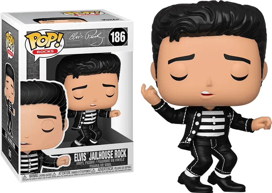  Funko Pop Elvis Jailhouse Rock 186 Funko Pop Elvis Jailhouse Rock Png Elvis Icon