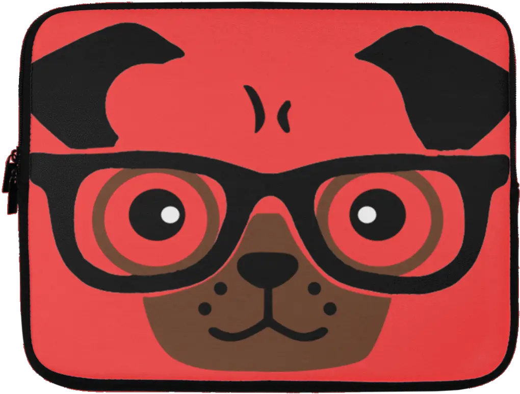  Pug Laptop Sleeve Pug Phone Case Png Clipart Full Pug Life Png Pug Face Png