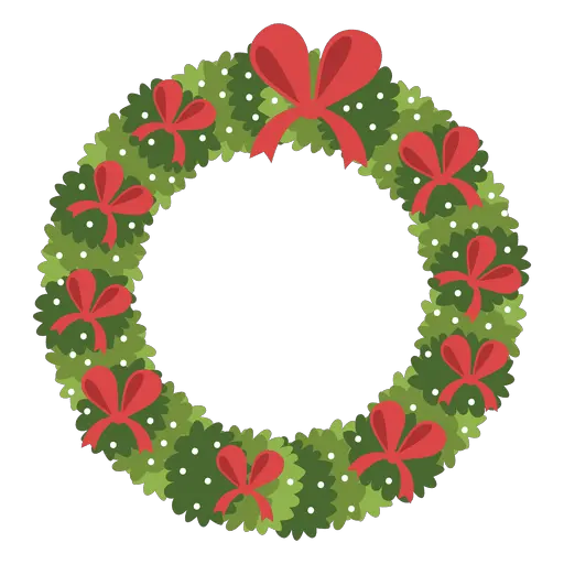  Christmas Wreath Red Bows Icon 3 Transparent Png Christmas Les Toqués Du Bocal Wreath Transparent