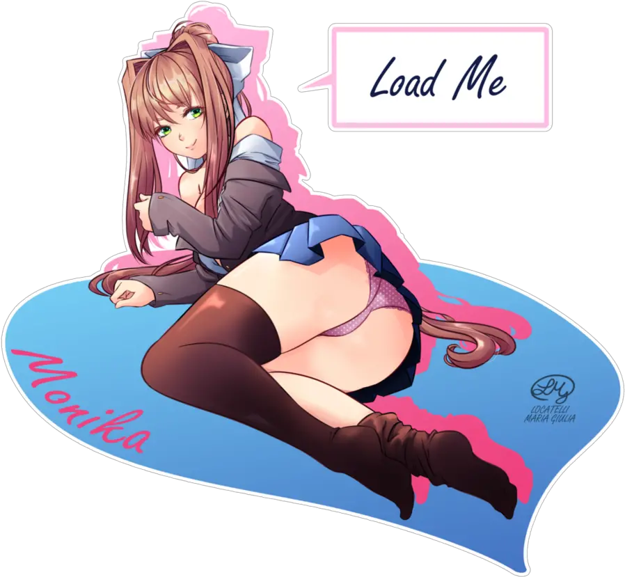  Sexy Monika Poemsofwisdom Twitter Monika Sexy Png Monika Icon