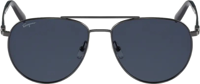  Salvatore Ferragamo Sf 157s 015 Grey Aviators Png Aviators Png