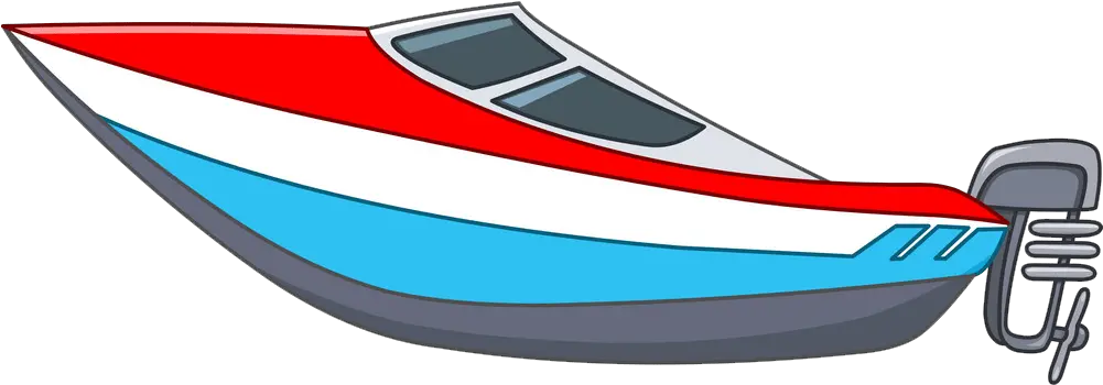  Ship And Boat Clipart Clipartworld Cartoon Motor Boat Png Speed Boat Icon