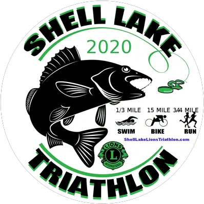  Shell Lake Lions Sprint Triathlon Fishes Png Swim Bike Run Logo