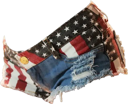  Stars And Stripes Denim Shorts Free Png Images Shorts Transparent Stars Background