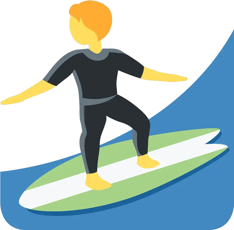  Person Surfing Emoji Clipart Surfing Emoji Png Surfer Png