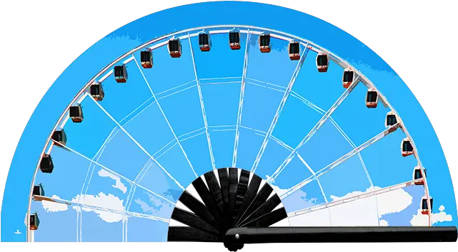  Ferris Wheel Fan Uv Horizontal Png Ferris Wheel Transparent