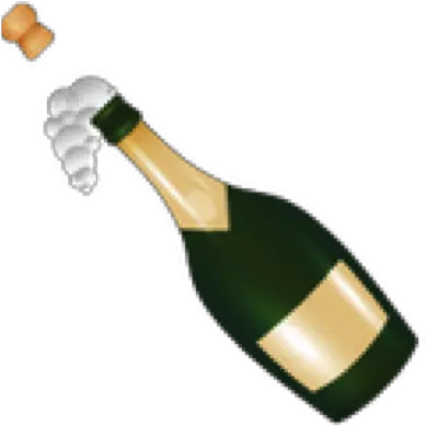  Champagne Iphone Emoji Bottle With Popping Cork Emoji Png Champagne Emoji Png