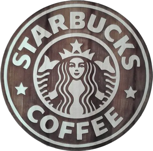  Custom Wood Sign Starbucks Engraving Starbucks Png Images Of Starbucks Logo