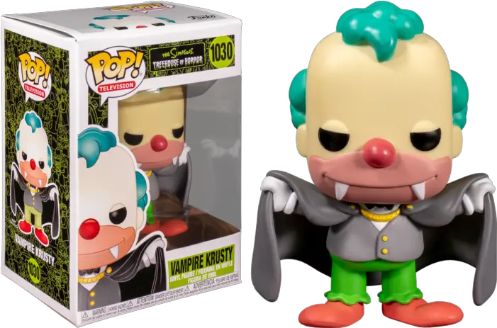  The Simpsons Vampire Krusty Pop Vinyl 1030 Funko Pop Simpsons Vampire Krusty Png Simpsons Buddy Icon