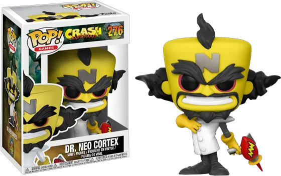  Crash Bandicoot Dr Neo Cortex Pop Cortex Funko Pop Png Crash Bandicoot Logo Png