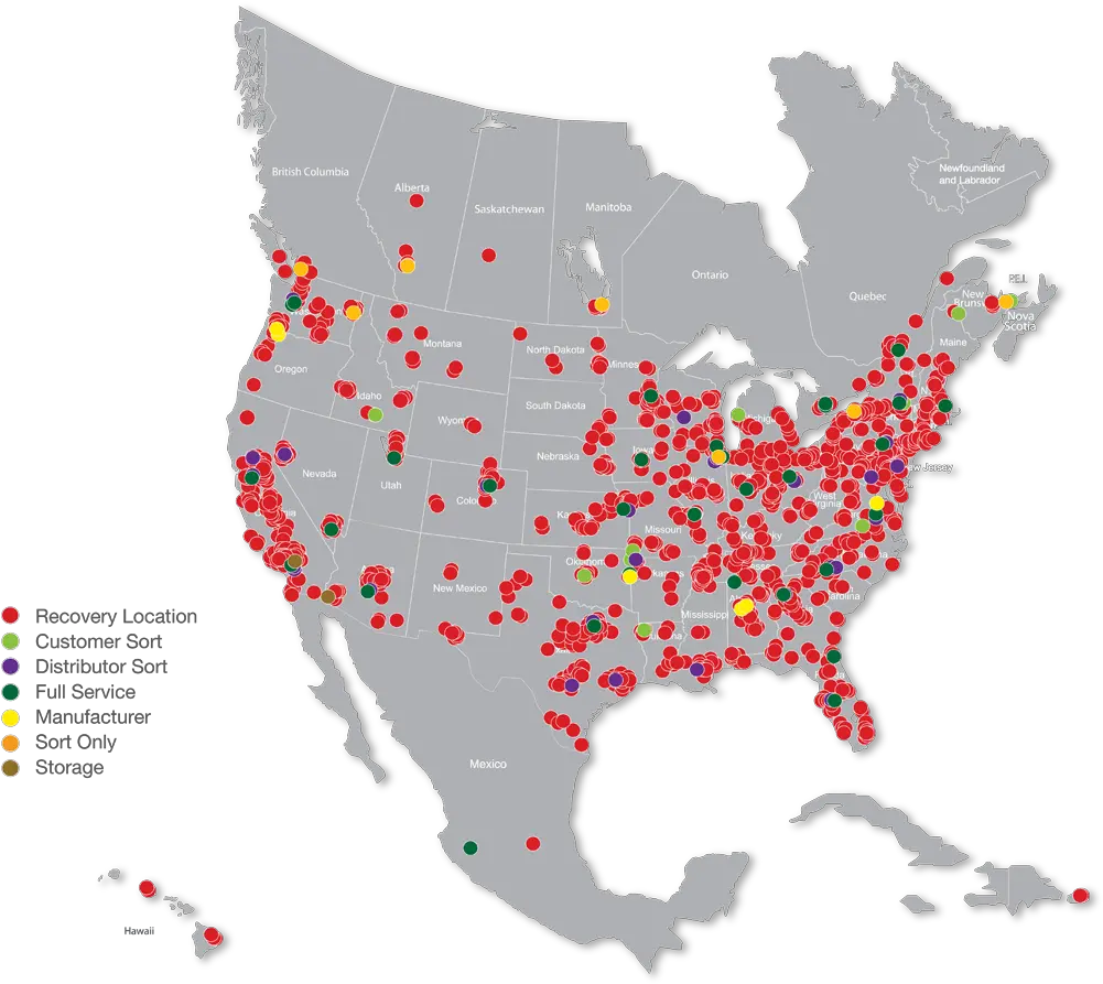  Peco Pallet Service Network Climatic Region Of North America Map Png Mexico Map Icon