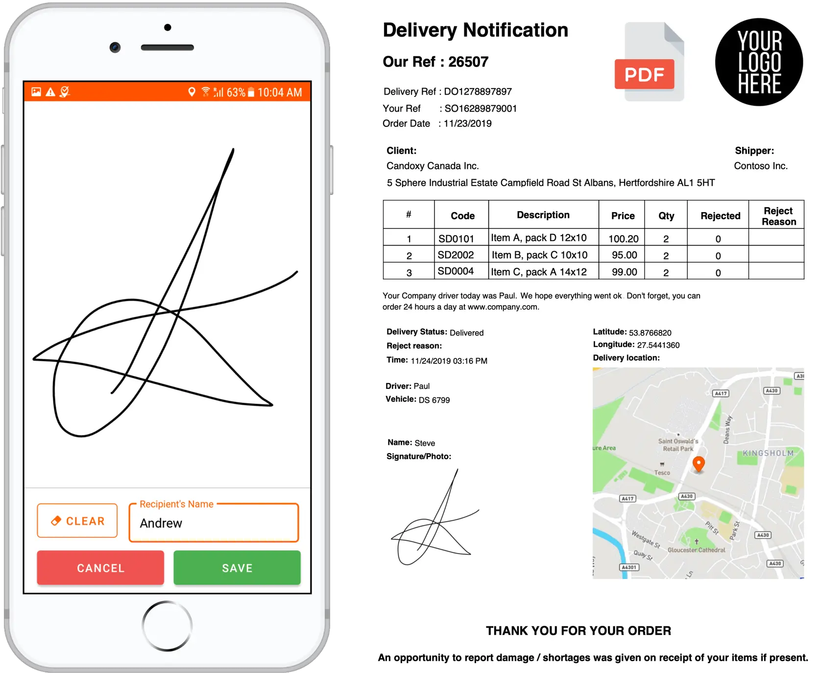  Delivery Software Proof Of App Vehicle Tracking Smartphone Png Cell Phone Icon For Email Signature