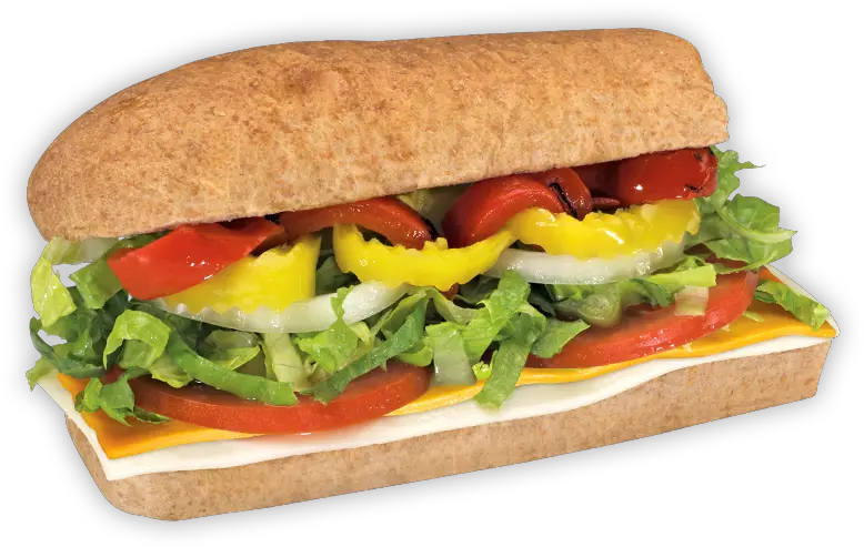  Blimpie Veggie And Cheese Subs Submarine Sandwich Png Sub Sandwich Png