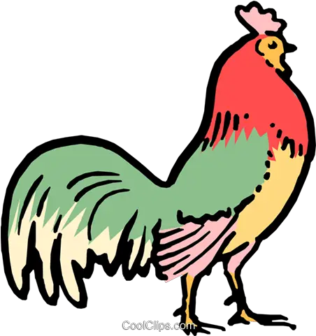  Cartoon Rooster Royalty Free Vector Clip Art Illustration Rooster Transparent Cartoon Png Rooster Png