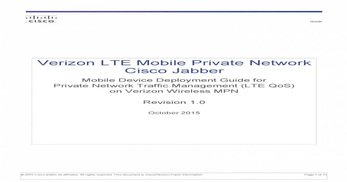  Verizon Mobile Private Network Traffic Management U2013 Lte Qos Dot Png Cisco Jabber Icon