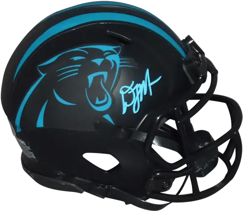  Dj Moore Autographed Carolina Panthers Eclipse Alternate Mini Helmet U2013 Jsa Png Icon