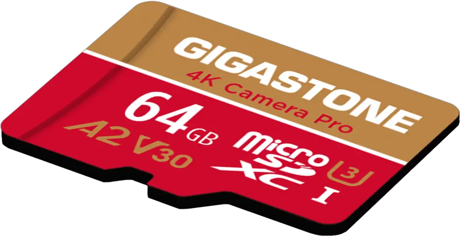  Wholesale Gigastone Microsd A1 V30 Memory Card 64gb Red Auxiliary Memory Png Moto E Star Icon