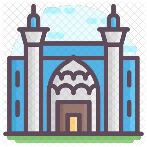  Isfahan Mosque Icon Illustration Png Michigan Outline Png