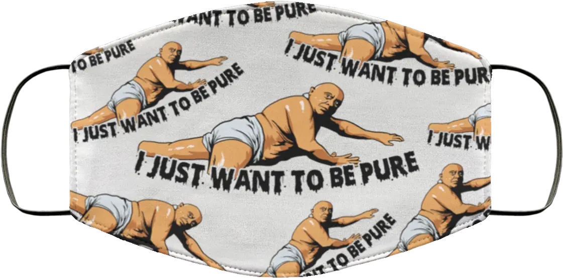  Funny Movie Face Mask I Just Want To Be Pure Washable Png Fun Icon Printed Throw Blanket