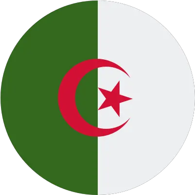  Algeria Icon In Color Style Algeria Flag Logo Png Usa Flag Circle Icon