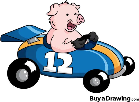  Pig Clipart Race Pig In A Race Car Png Download Full Pig In Race Car Race Car Png