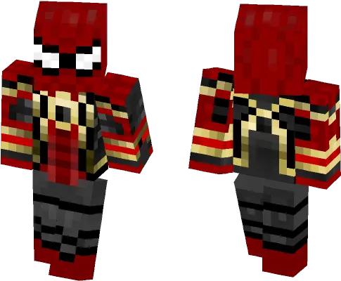  Iron Spider Infinity War Minecraft Skin Minecraft Skin Dark Arrow Png Iron Spider Png