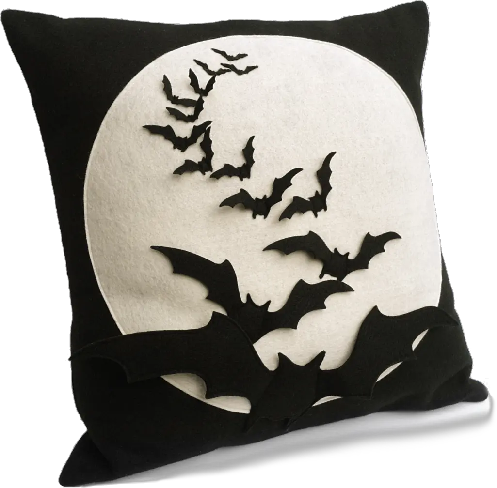  Bat Flight Full Moon Series 18 Inch Pillow Cover Cushion Png Bat Wings Png