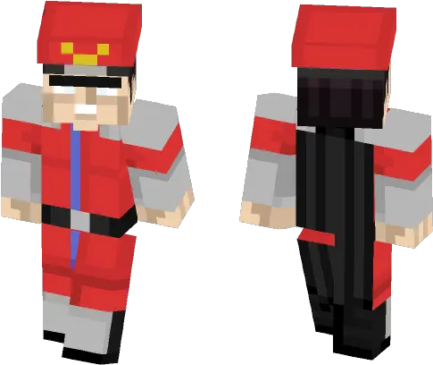  Get M Minecraft Security Guard Skin Png M Bison Png