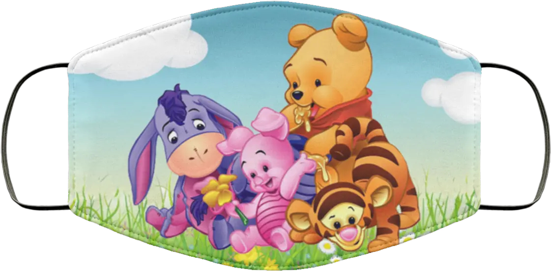  Piglet Eeyore Winnie The Pooh Cartoon Film Face Mask Winnie The Pooh And Friends Png Eeyore Png