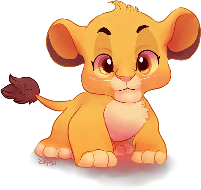  Download Hd A Smol Baby Simba Because Literally All I Draw Easy Baby Simba Cartoon Png Simba Png