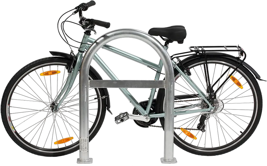  Staple Bike Rack Bike Rack Side View Png Bike Rack Png