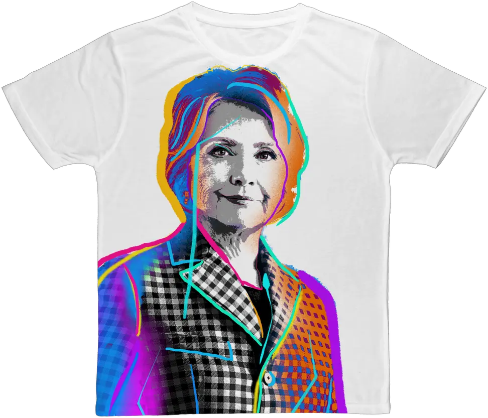  Fierce Political Women Hillary Clinton Fashion Tee Short Sleeve Png Hillary Clinton Face Png