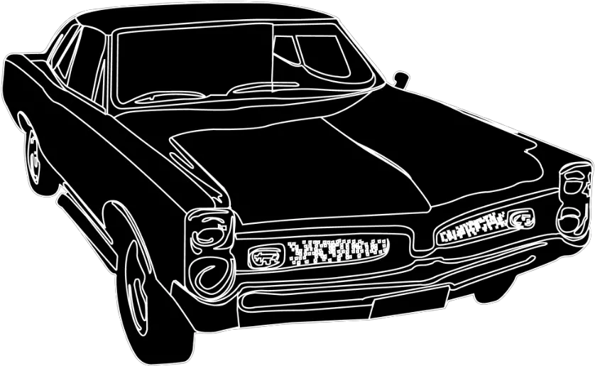  Car Retro Lowrider Blackpainted Sticker By 4asno4i Antique Car Png Lowrider Png