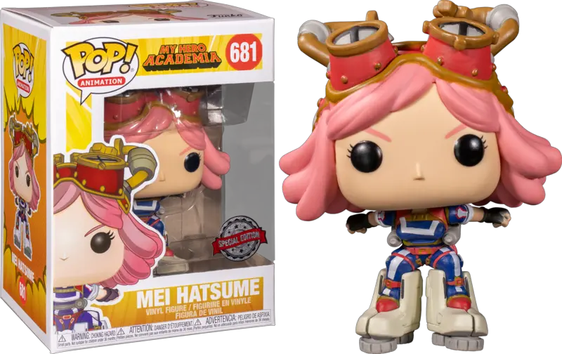  Mei Hatsume Vinyl Figure My Hero Academia Funko Pop Png Midoriya Png