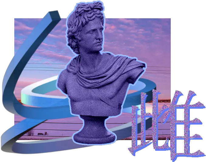  Download Png Mine Vaporwave Art Classical Sculpture Vaporwave Statue Png