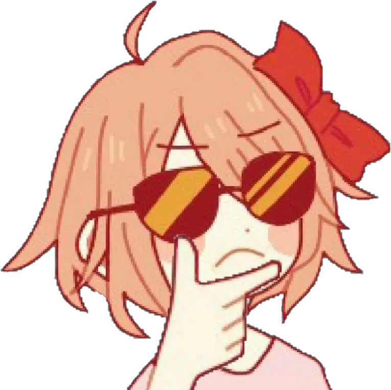  Sayori Png View Samegoogleiqdbsaucenao Primary3addlc Finger Guns Emoji Discord Pointing Gun Png